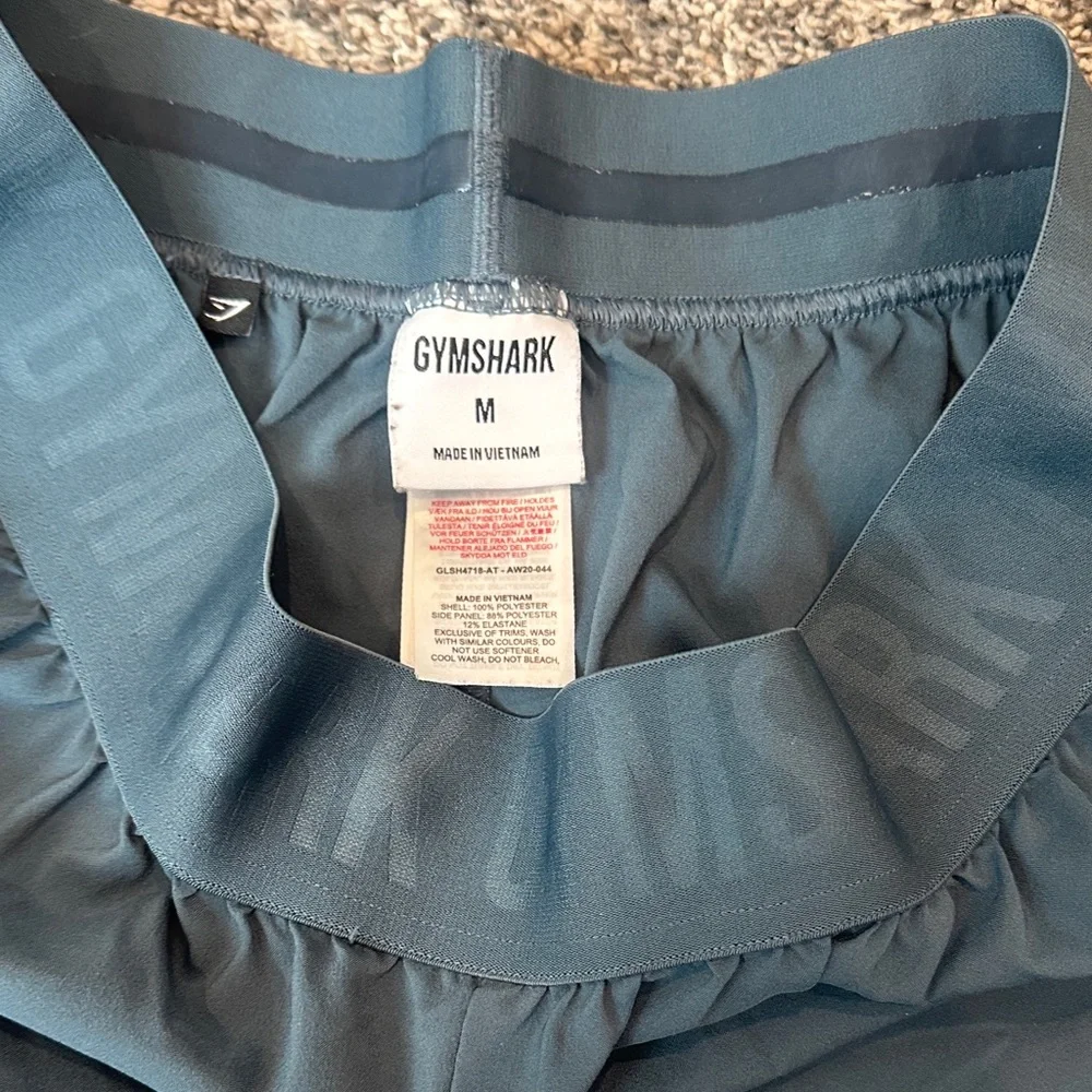 Gymshark Women's Teal Athletic Shorts - Picture 2 of 3